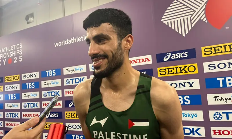 Palestine’s sole athlete takes centre stage at World Athletics Championships – Sport