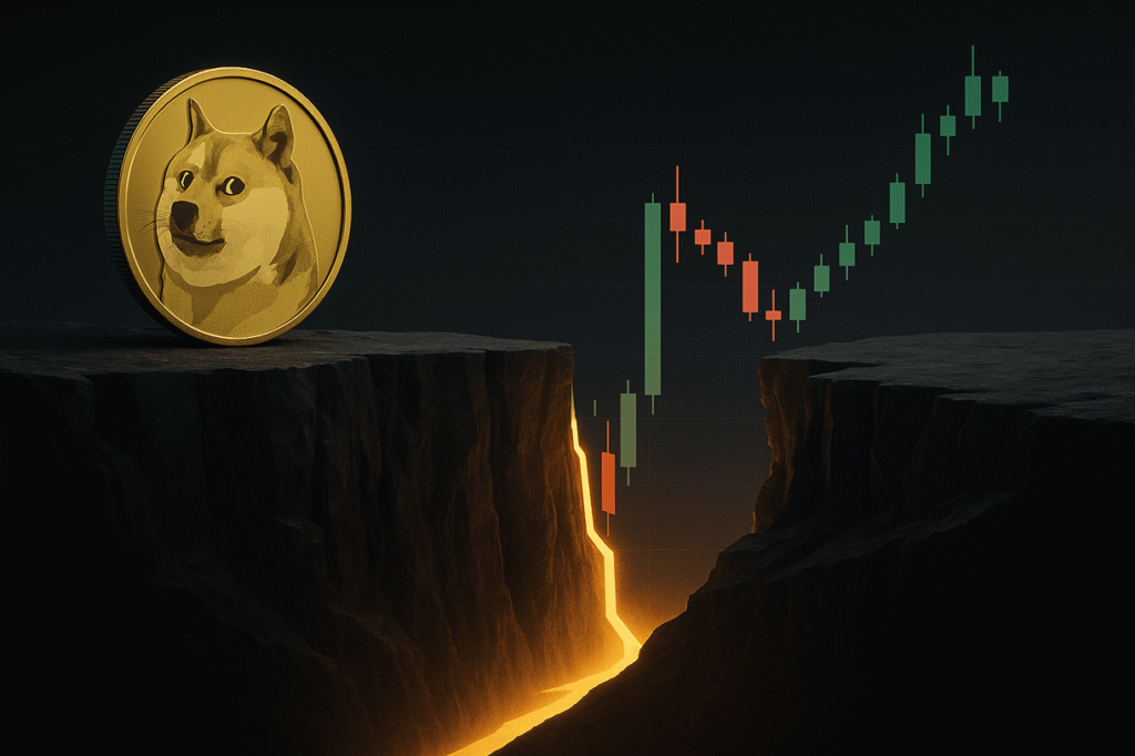 Dogecoin Flirts With Breakdown At Monthly Ichimoku Floor