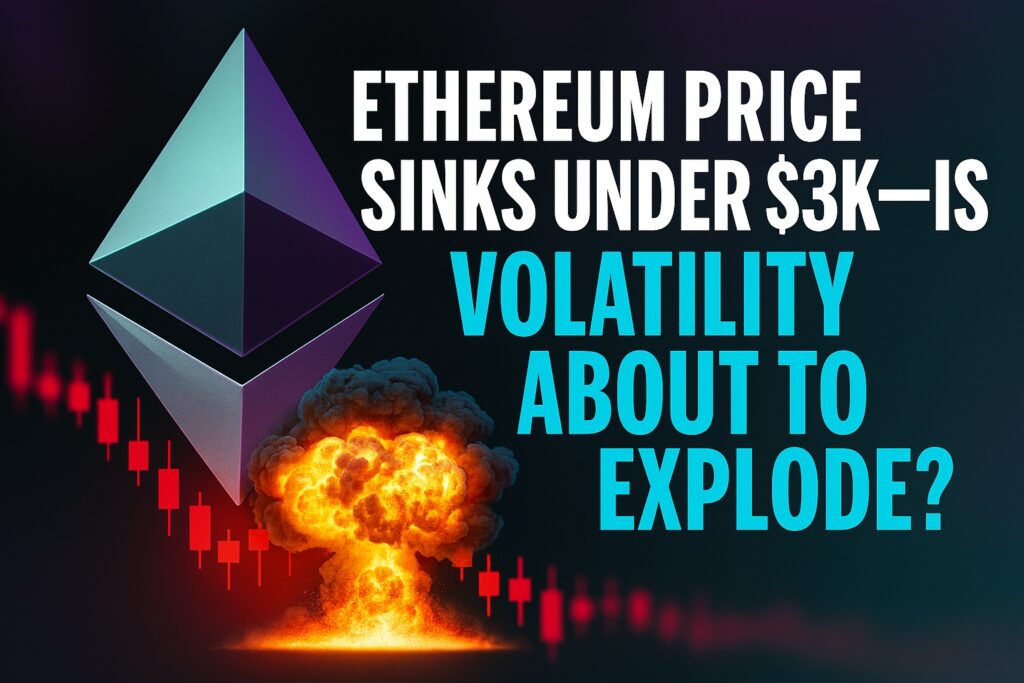 Ethereum Price Sinks Under $3K—Is Volatility About to Explode?